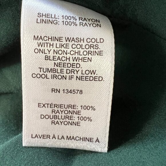 Vineyard Vines Womens Blackwatch Tunic Dress Green Plaid Flutter Sleeve size M - Picture 11 of 13